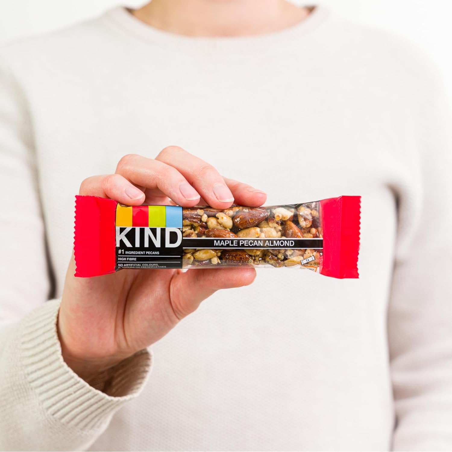 KIND Bars, Gluten Free Snack Bars, Maple Pecan Almond, High Fibre, Healthy Snack, No Artificial Colours, Flavours or Preservatives, Multipack 12 x 40g - Image 6
