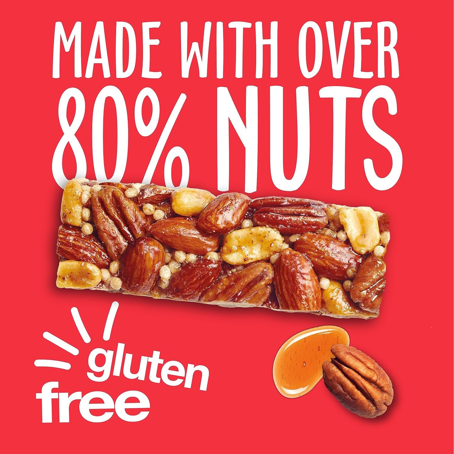 KIND Bars, Gluten Free Snack Bars, Maple Pecan Almond, High Fibre, Healthy Snack, No Artificial Colours, Flavours or Preservatives, Multipack 12 x 40g - Image 4